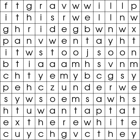 Word Search Grid