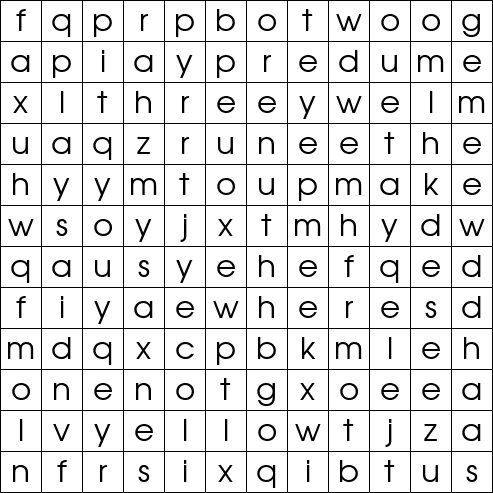 Word Search Grid