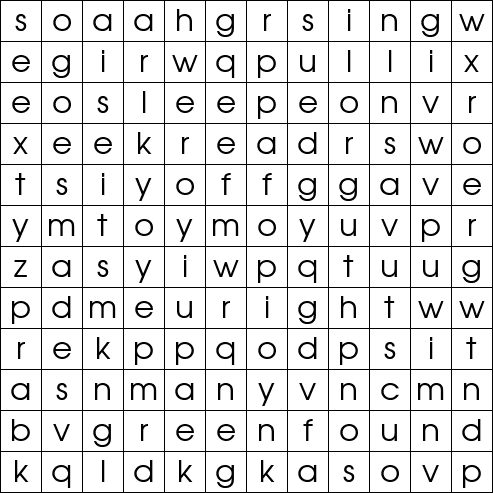 Word Search Grid