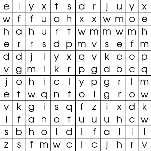 Word Search Grid