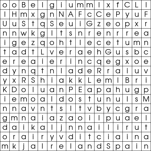 Word Search Grid