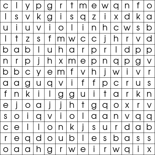 Word Search Grid