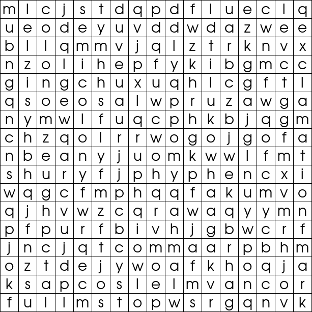 Word Search Grid