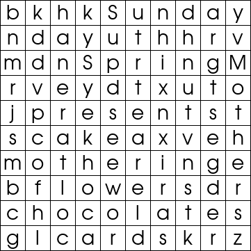 Word Search Grid