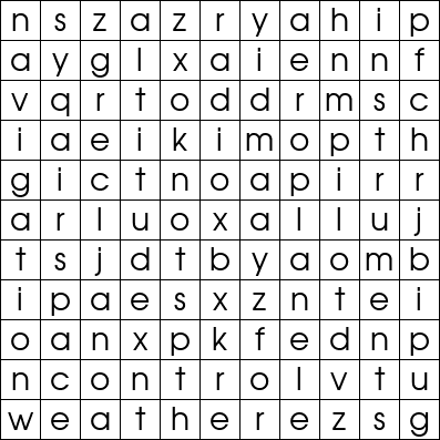 Word Search Grid