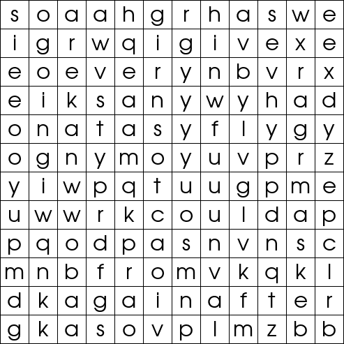 Word Search Grid