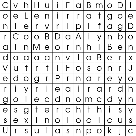 Word Search Grid