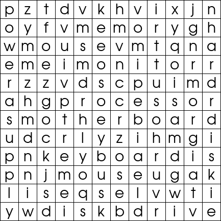 Word Search Grid