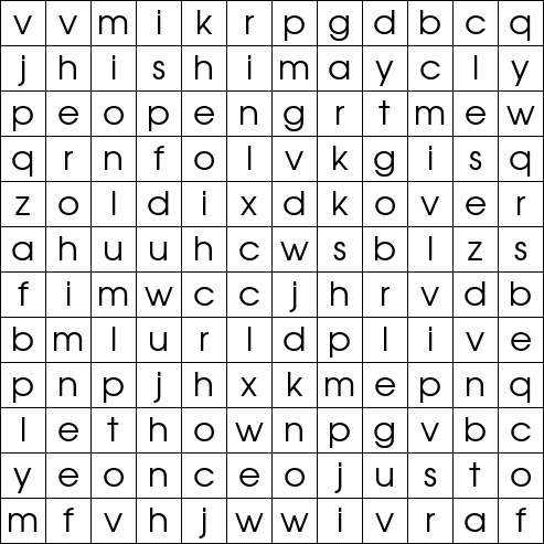 Word Search Grid