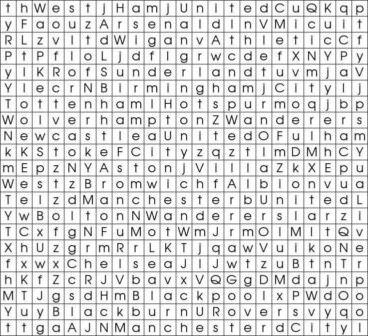 Word Search Grid