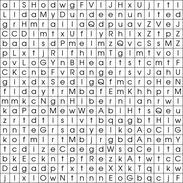 Word Search Grid