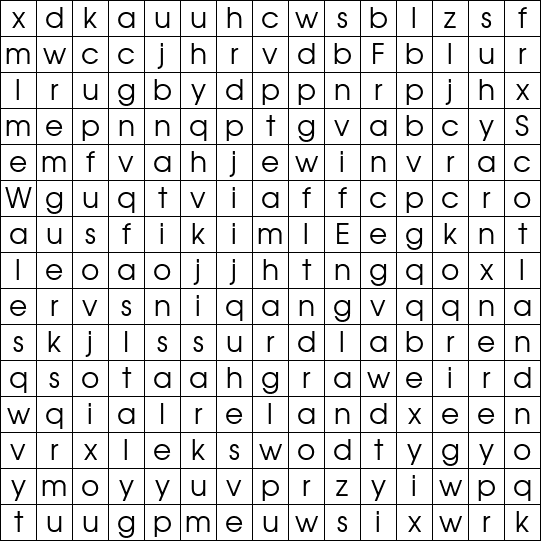 Word Search Grid