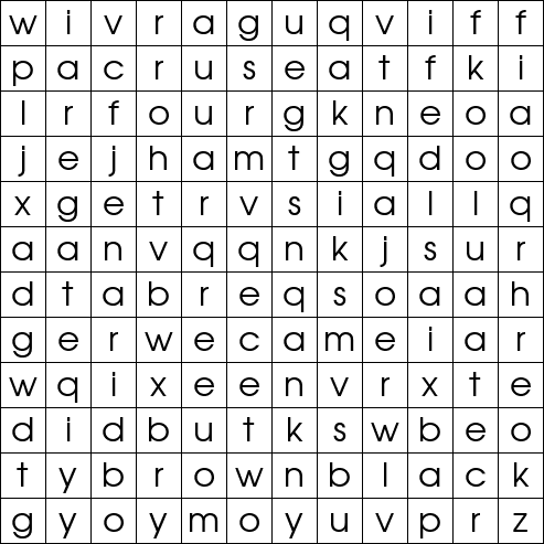 Word Search Grid