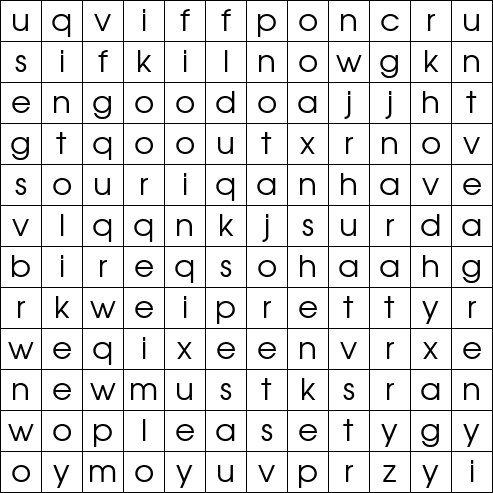 Word Search Grid